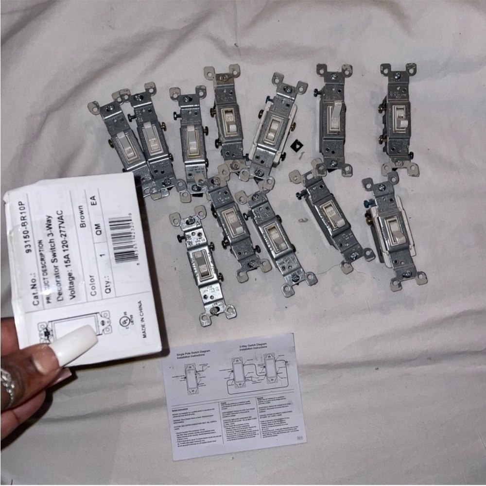 Gray Light Switch Set